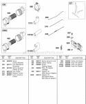Air Cleaner Control Bracket Springs Links Diagram and Parts List for 589447-0310-99  Briggs and Stratton Engine